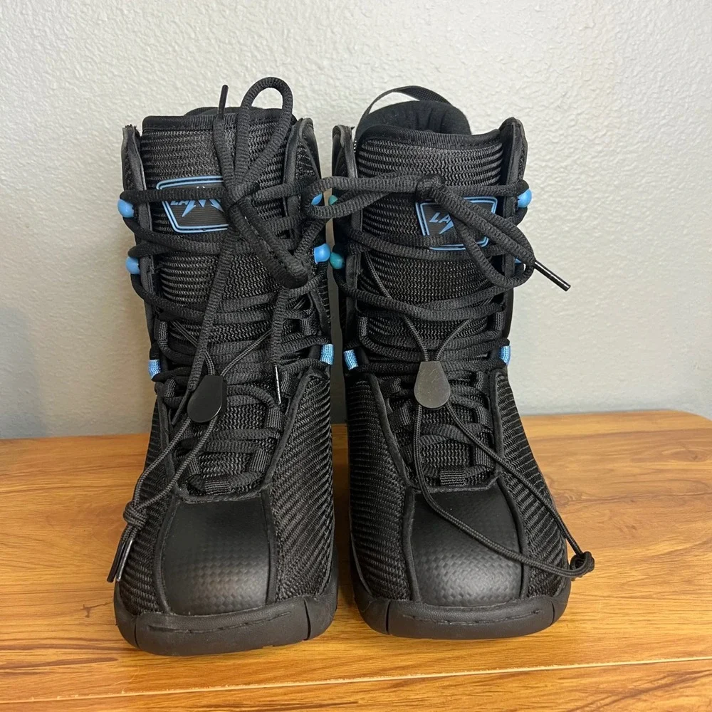 Lamar Justice Linered Snowboard Boots GirlsSz 4 Black Liner Winter Sports Kids